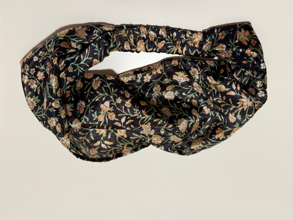 HEADBAND Floral & Silky - Consigned with VARDO Vintage & Valuables vvvardo.ca