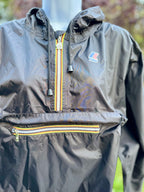 K-WAY Packable Quarter Zip Windbreaker Rain Jacket- Consigned with VARDO Vintage & Valuables vvvardo.ca