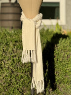 FINE KNIT SCARF- Consigned with VARDO Vintage & Valuables vvvardo.ca