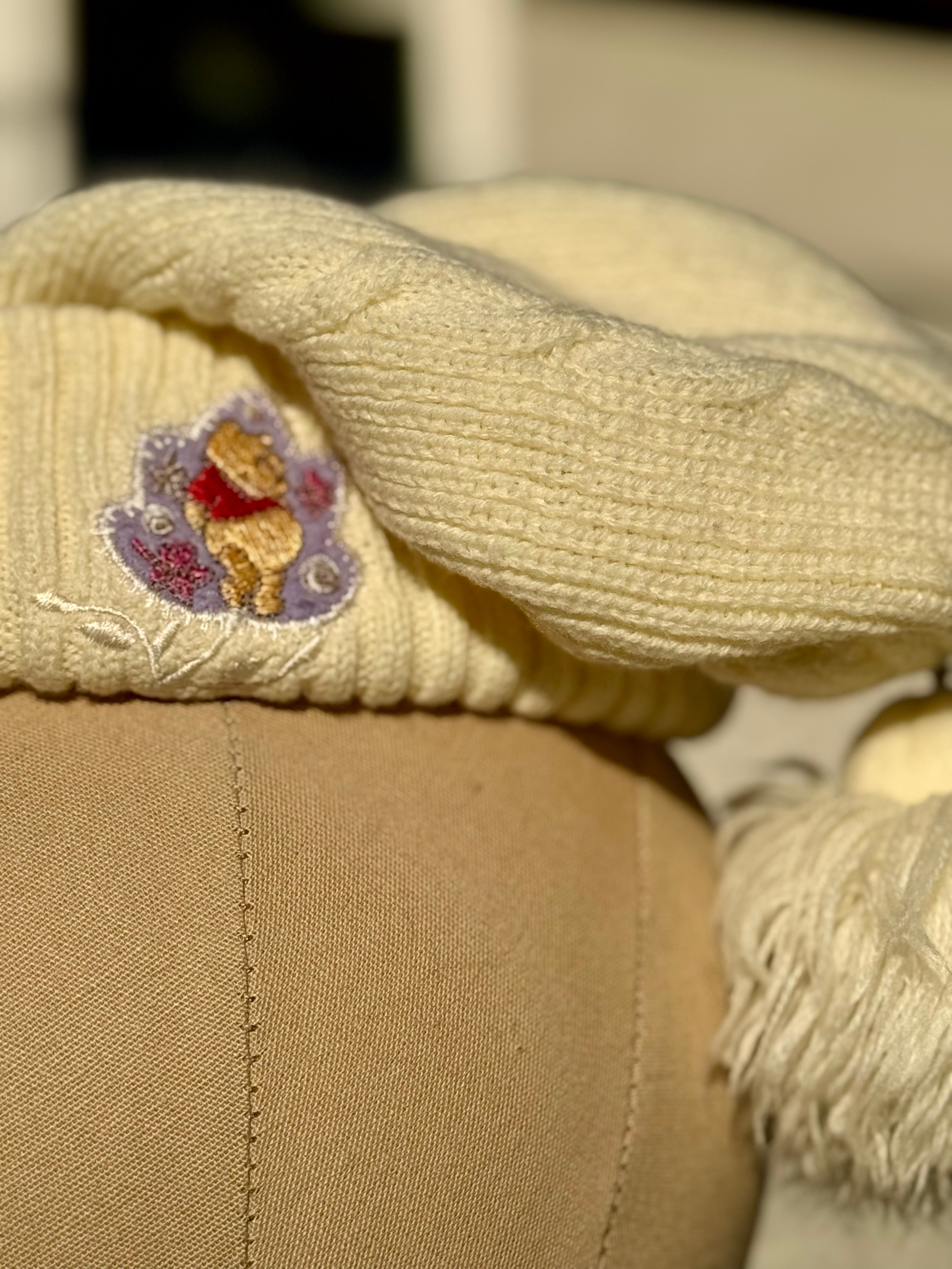 WINNIE THE POOH KNIT TOQUE- Consigned with VARDO Vintage & Valuables vvvardo.ca