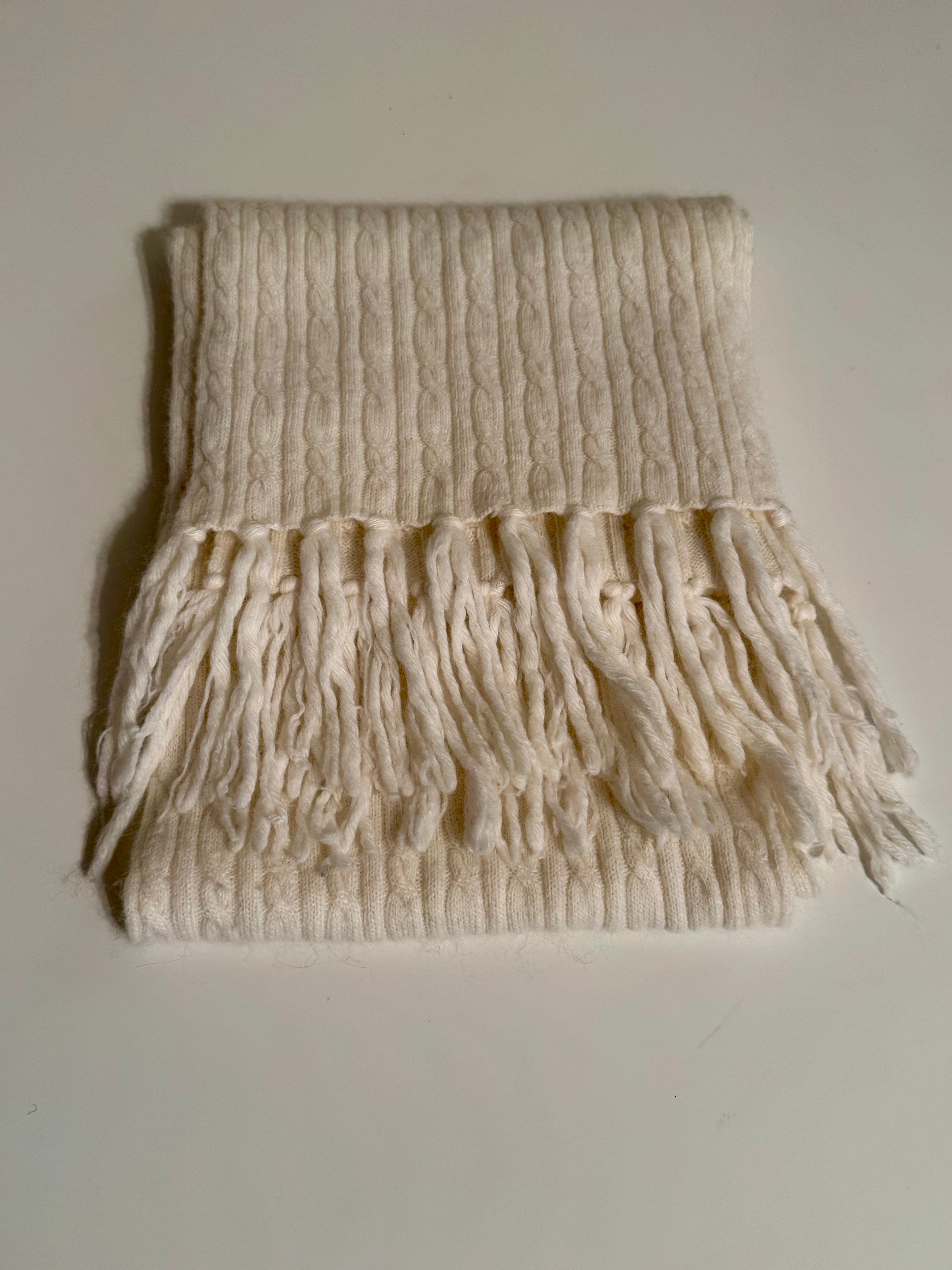 FINE KNIT SCARF- Consigned with VARDO Vintage & Valuables vvvardo.ca