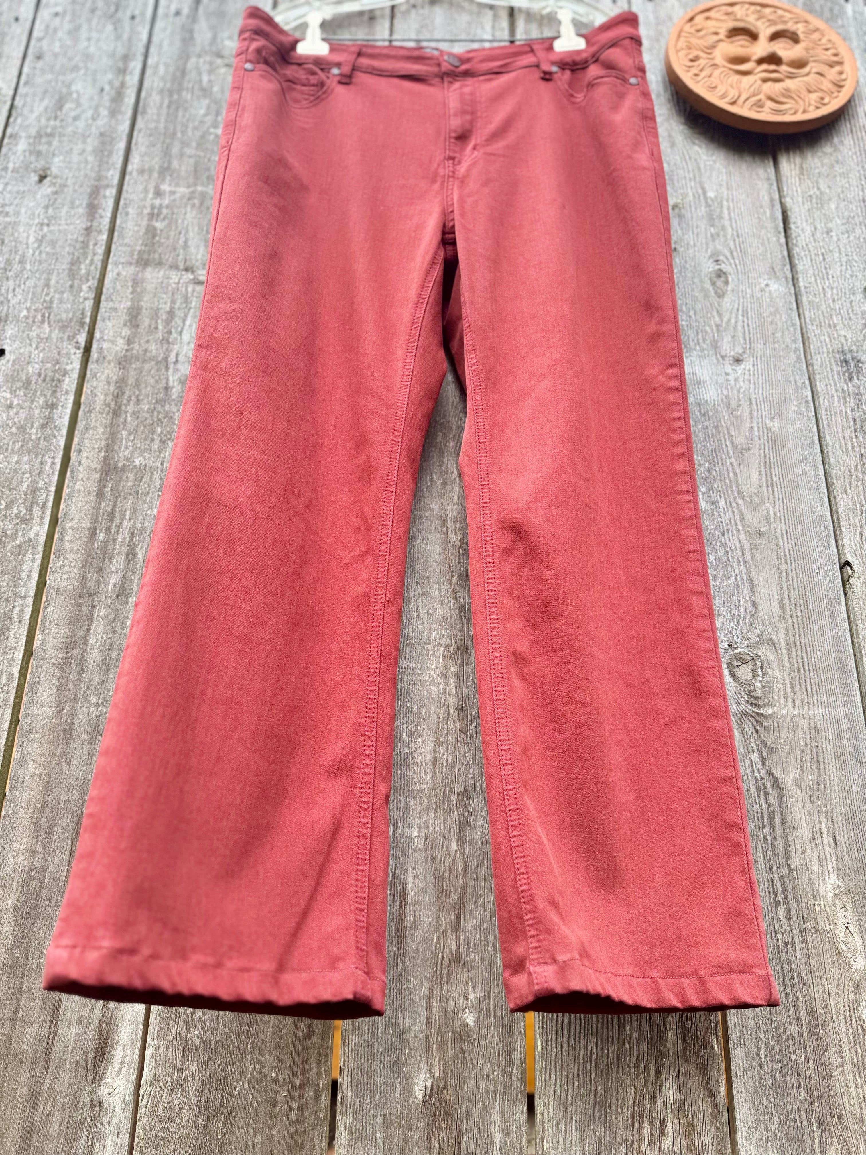 CARRELI JEANS PREMIUM  (FIRE BRICK) COLOR PANTS- Consigned with VARDO Vintage & Valuables vvvardo.ca