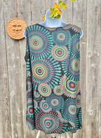 LEOPARDS & ROSES TUNIC TOP- Consigned with VARDO Vintage & Valuables vvvardo.ca