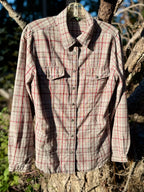 Woolrich snap-up plaid long sleeve top- Consigned with VARDO Vintage & Valuables vvvardo.ca