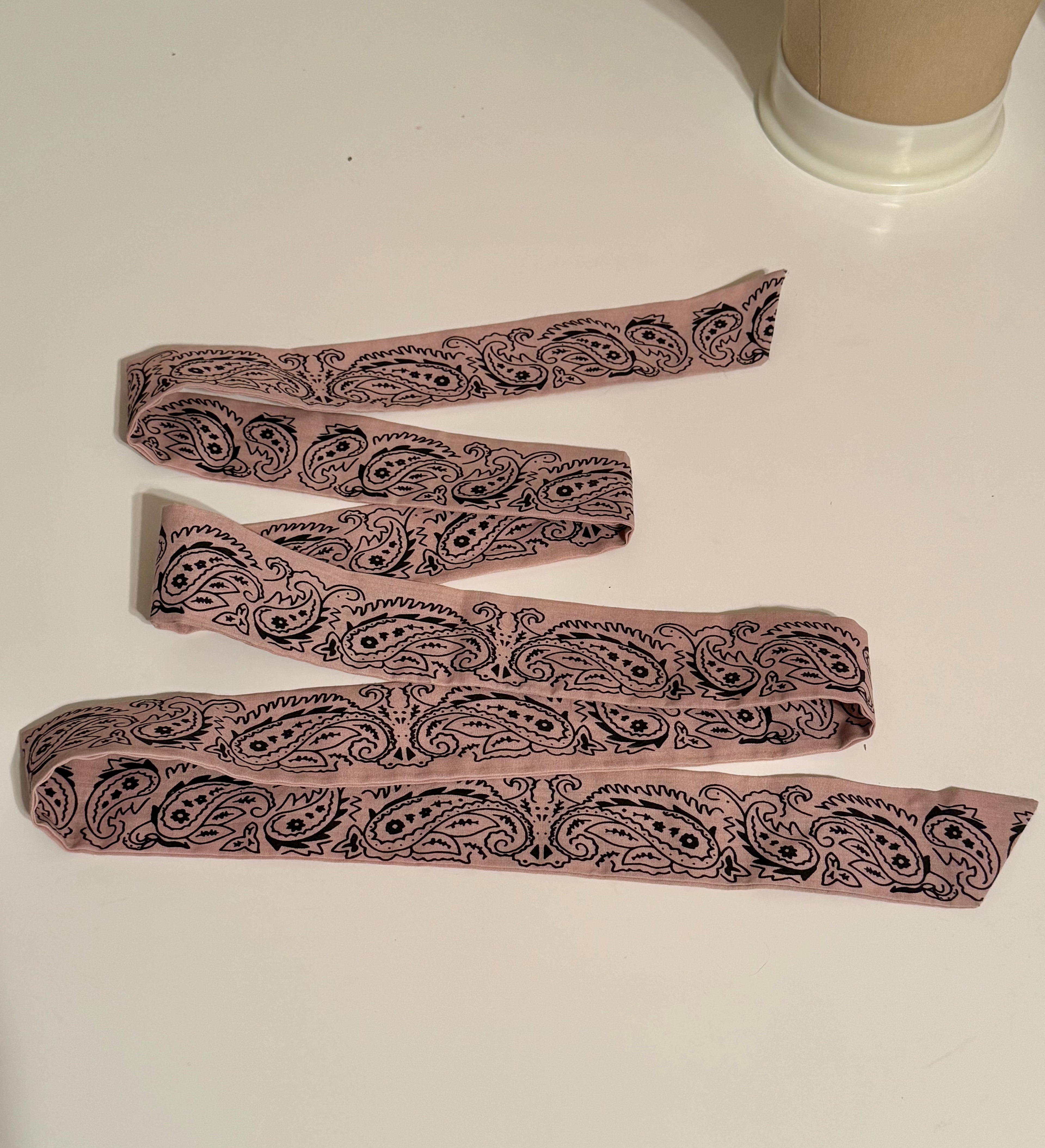 PAISLEY PRINT ribbon/scarf/belt - Consigned with VARDO Vintage & Valuables vvvardo.ca