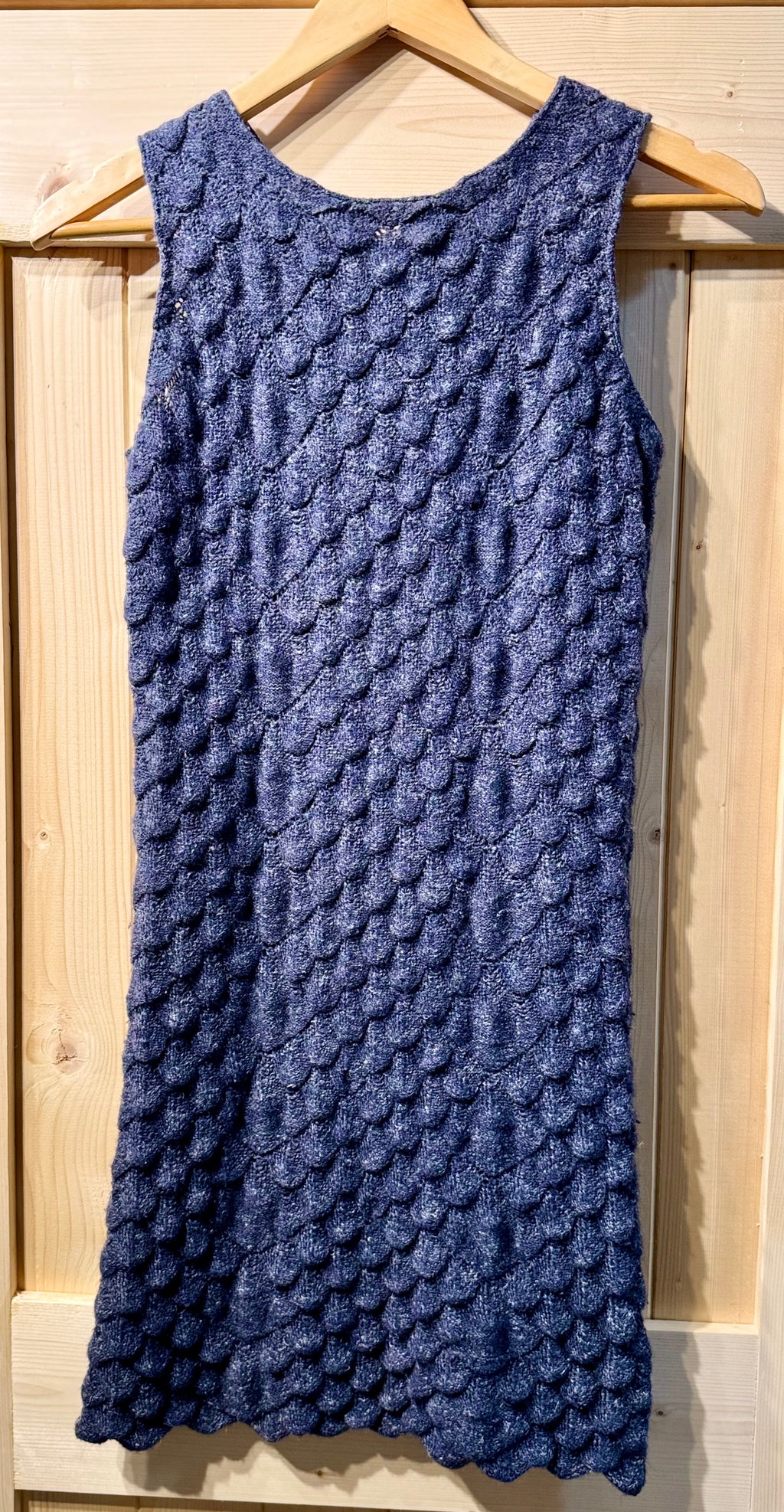 MM6 MAISON MARTIN MARGIELA Knit Dragon Scales Sweater Dress - Consigned with VARDO Vintage & Valuables vvvardo.ca