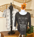 GARAGE PRINT 3/4 SLEEVE T-SHIRT - Consigned with VARDO Vintage & Valuables vvvardo.ca