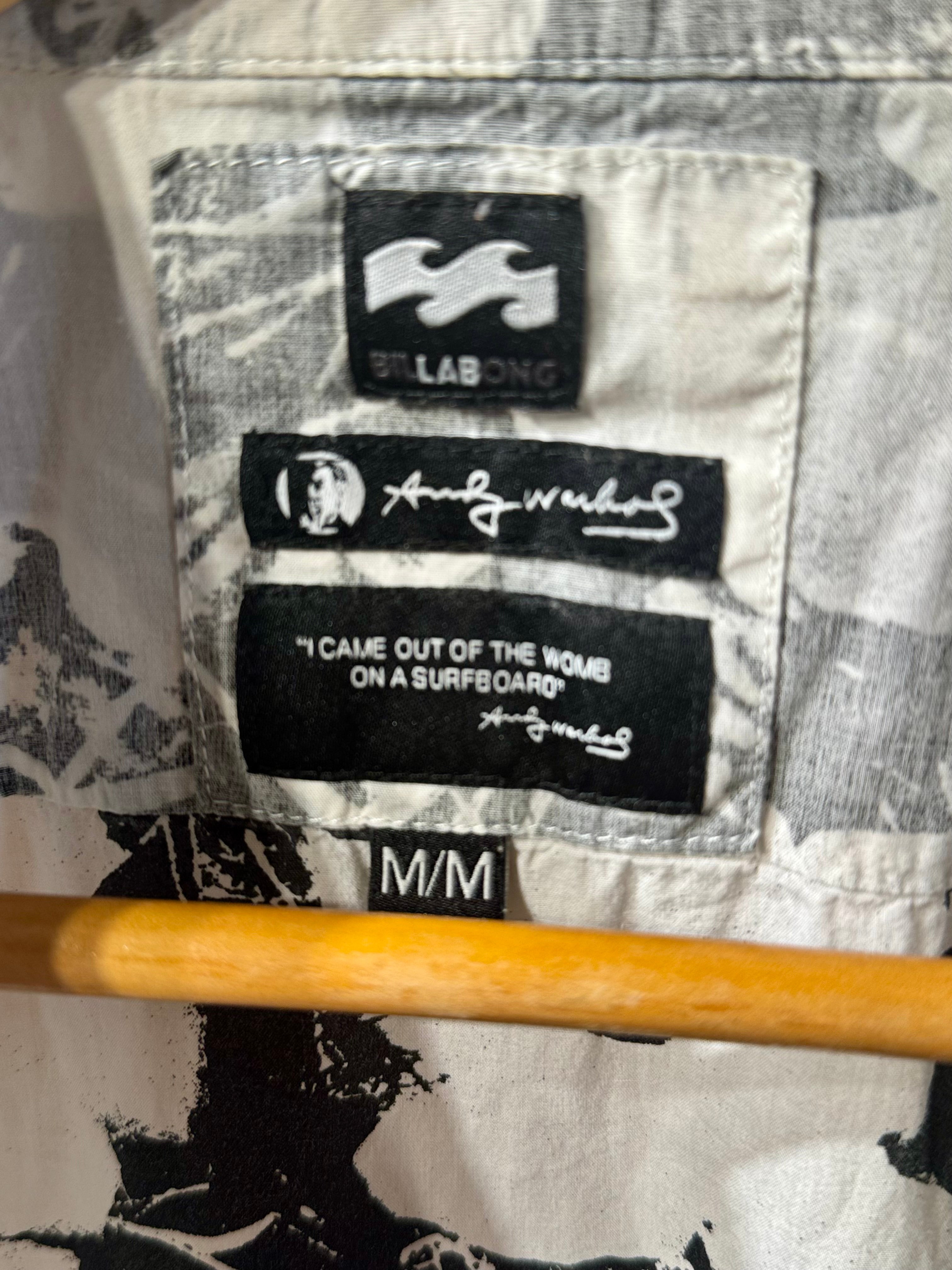 ANDY WARHOL X BILLABONG SHIRT- Consigned with VARDO Vintage & Valuables vvvardo.ca