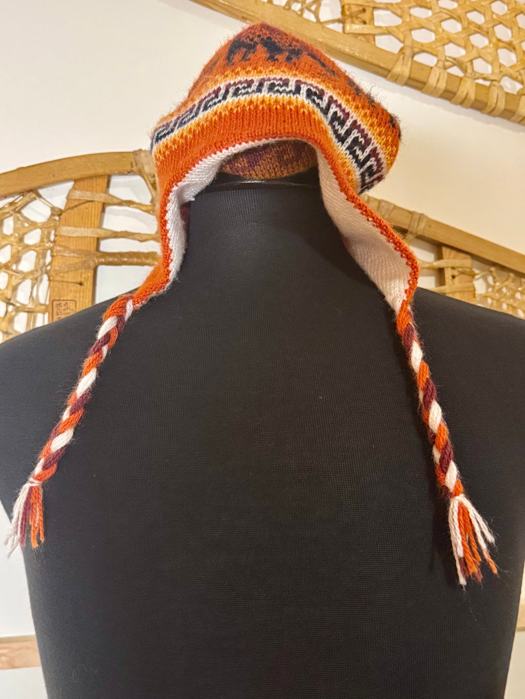 REVERSIBLE TOQUE WITH EAR FLAPS- Consigned with VARDO Vintage & Valuables vvvardo.ca