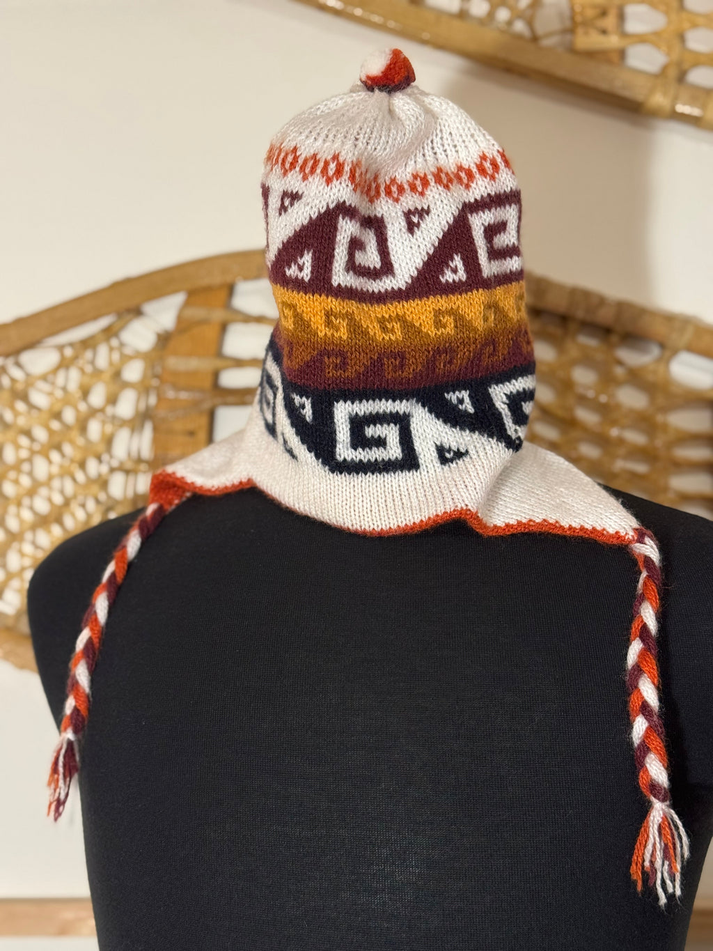 REVERSIBLE TOQUE WITH EAR FLAPS- Consigned with VARDO Vintage & Valuables vvvardo.ca