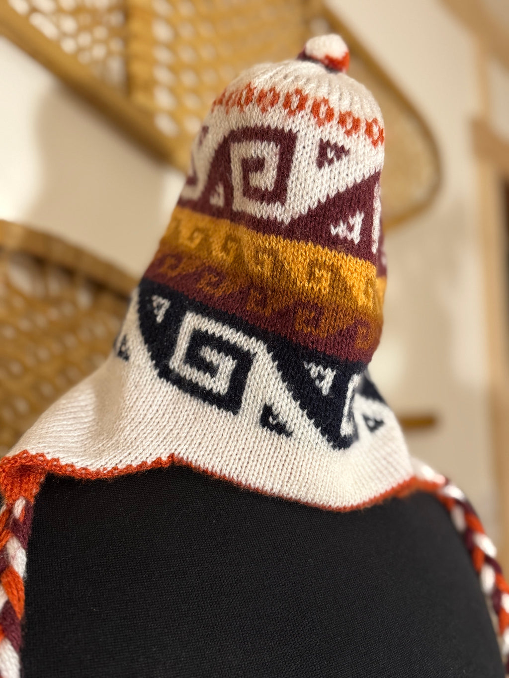 REVERSIBLE TOQUE WITH EAR FLAPS- Consigned with VARDO Vintage & Valuables vvvardo.ca