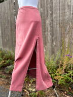 LONGER SKIRT with ZIPPER SLIT- Consigned with VARDO Vintage & Valuables vvvardo.ca