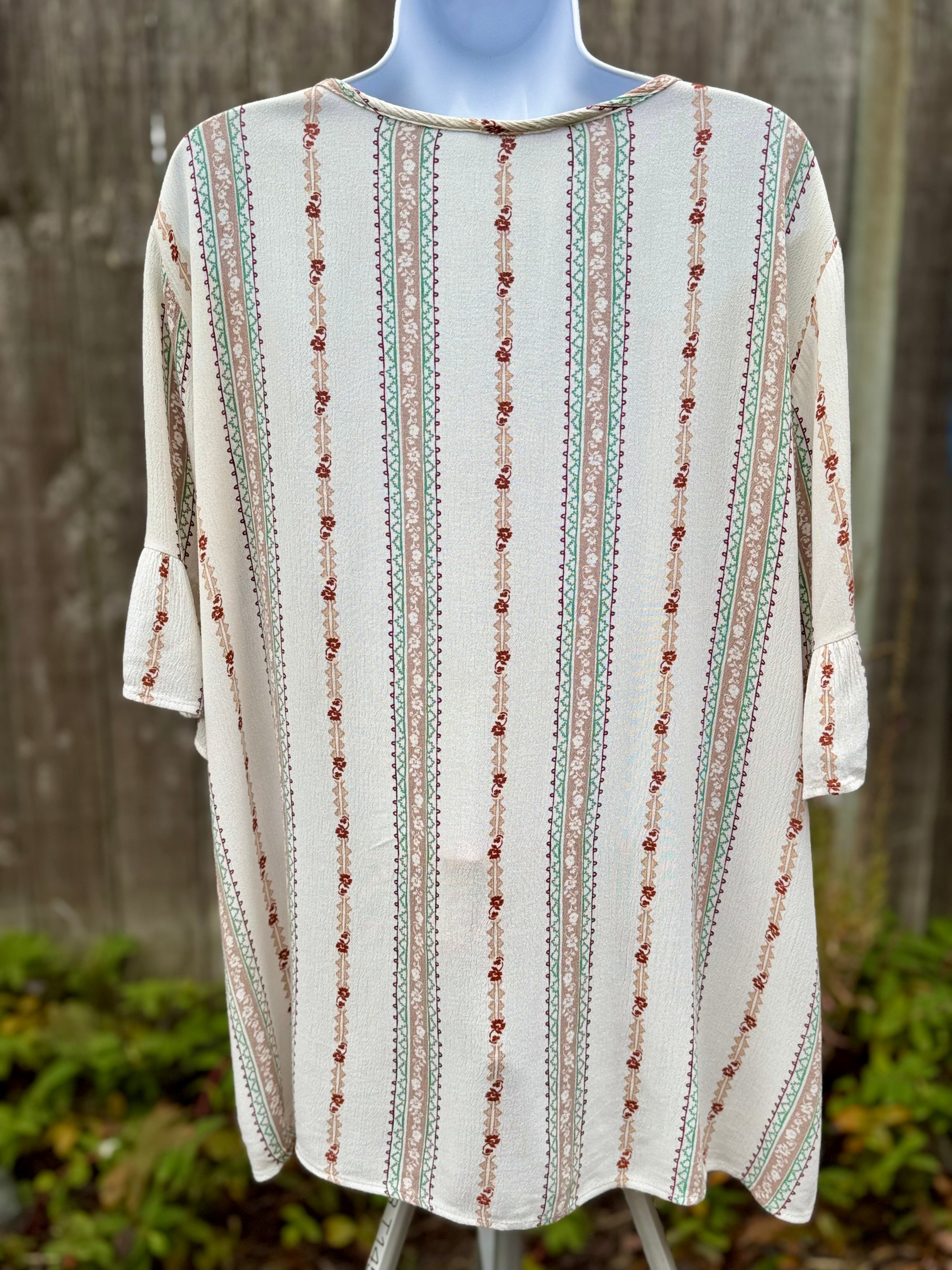VEVERET BOHO TASSEL BLOUSE - Consigned with VARDO Vintage & Valuables vvvardo.ca