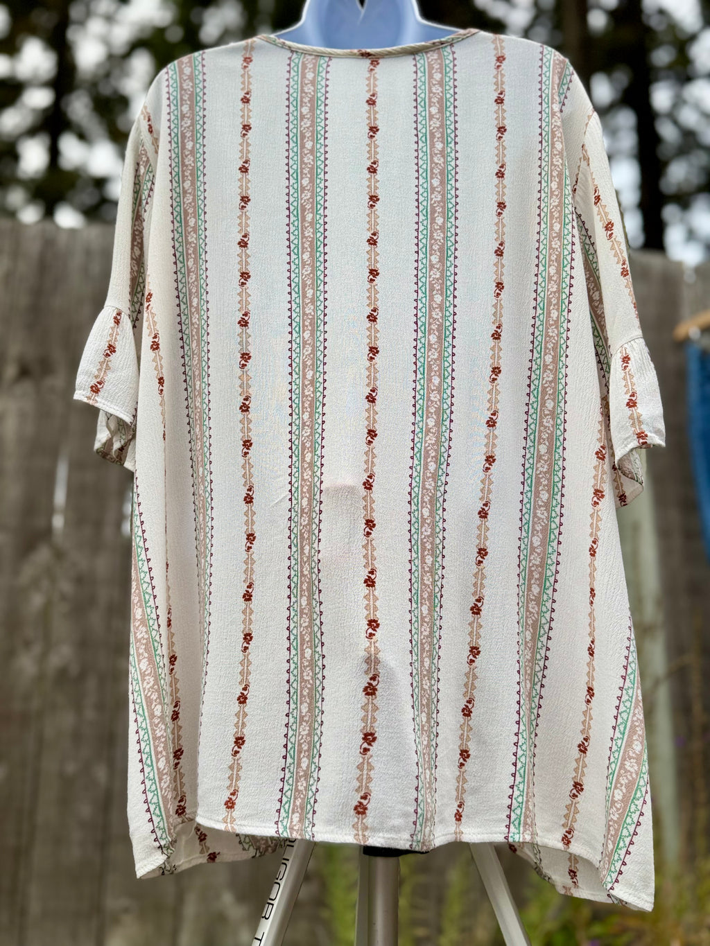 VEVERET BOHO TASSEL BLOUSE - Consigned with VARDO Vintage & Valuables vvvardo.ca