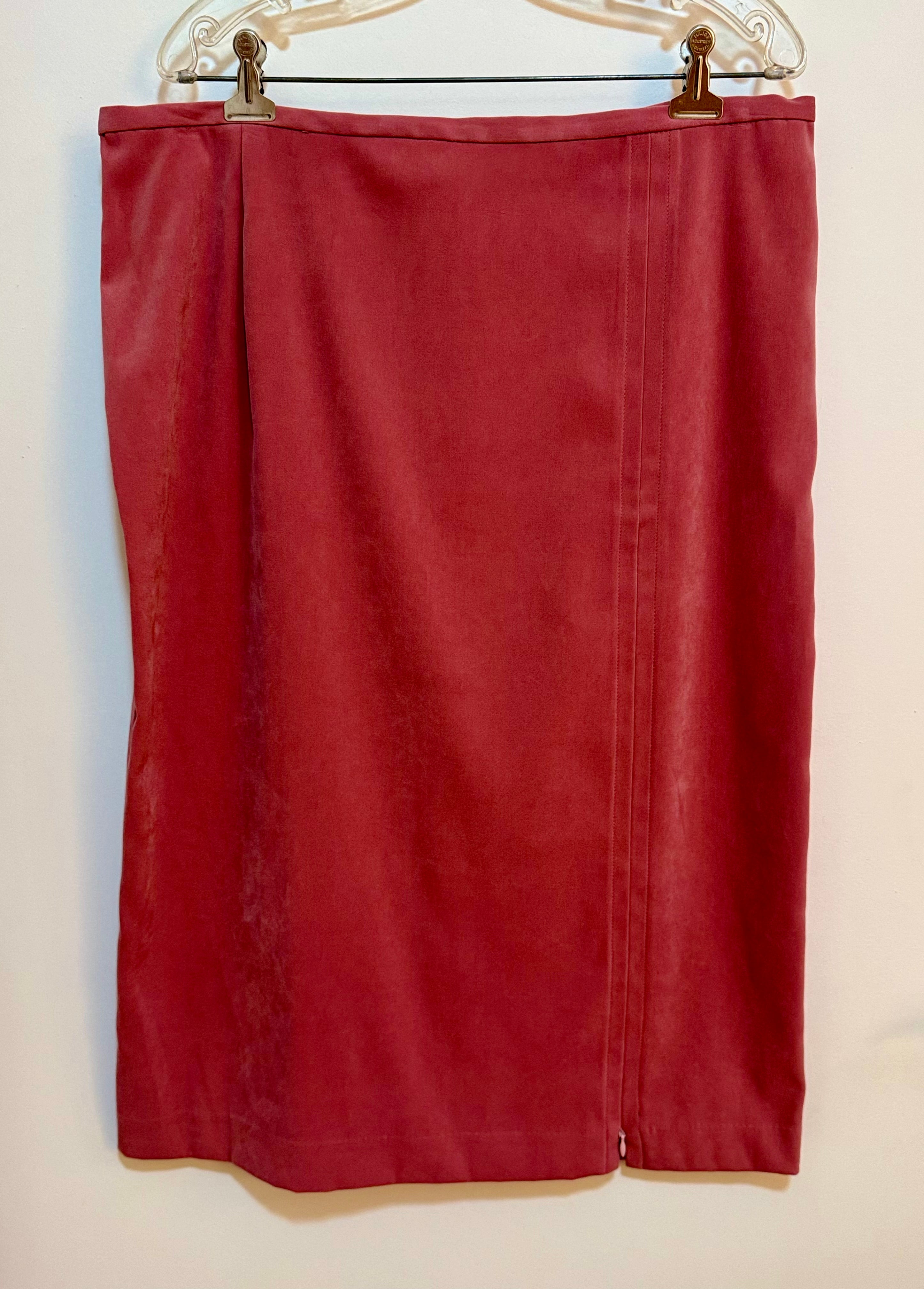 LONGER SKIRT with ZIPPER SLIT- Consigned with VARDO Vintage & Valuables vvvardo.ca