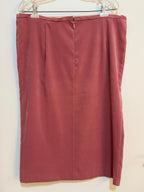 LONGER SKIRT with ZIPPER SLIT- Consigned with VARDO Vintage & Valuables vvvardo.ca