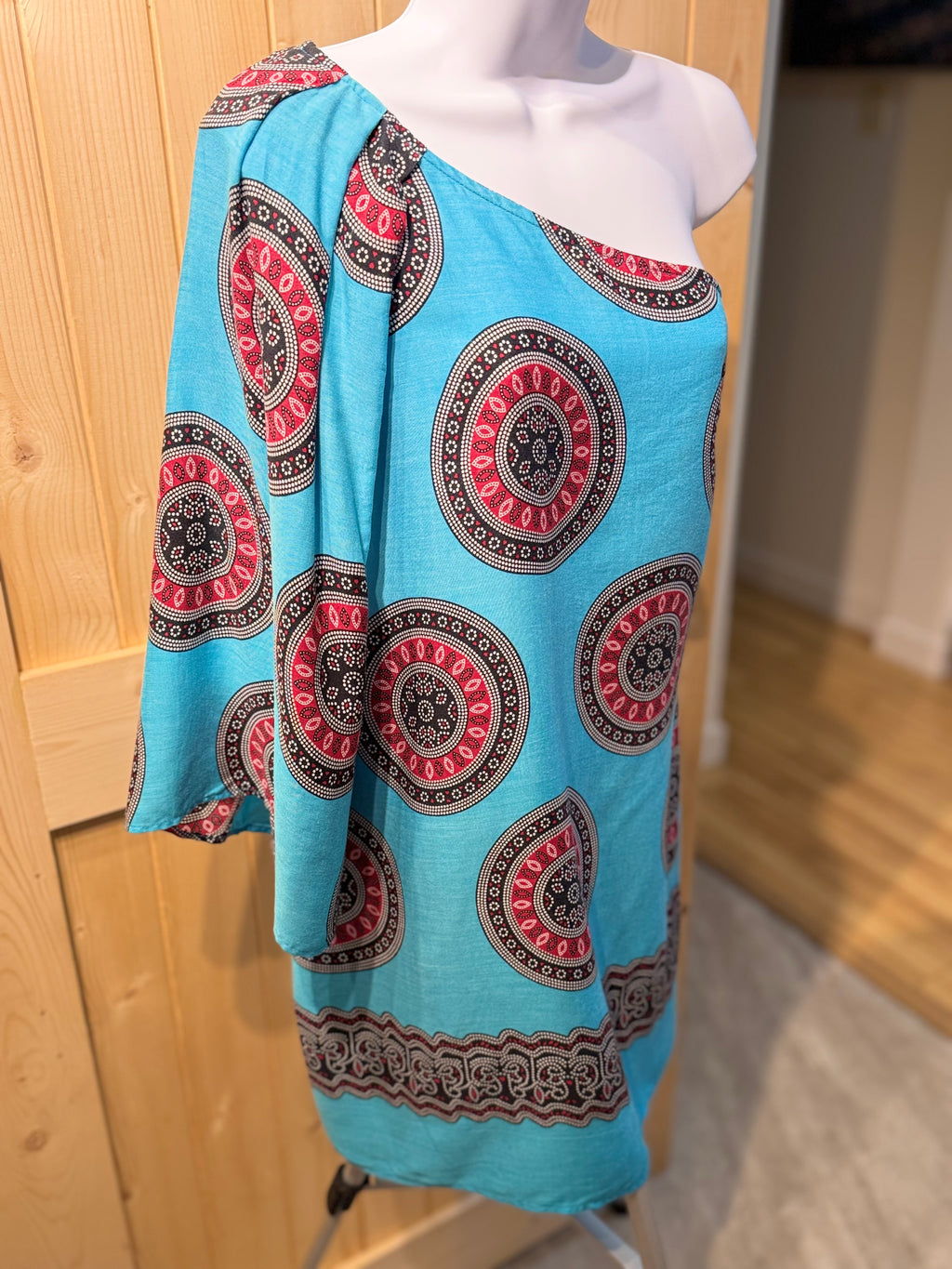 CAROLINA LOPEZ ASYMMETRICAL ETHNIC DRESS - Consigned with VARDO Vintage & Valuables vvvardo.ca