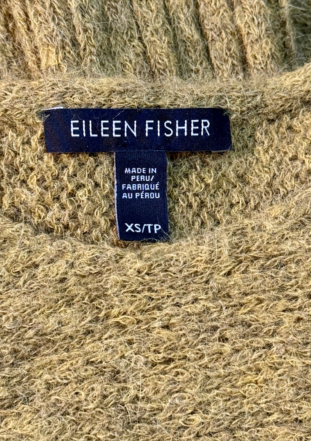 EILEEN FISHER SUPERFINE ALPACA SWEATER- Consigned with VARDO Vintage & Valuables vvvardo.ca