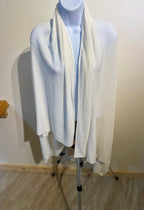 SOFT WAFFEL KNIT SCARF SHAWL - Consigned with VARDO Vintage & Valuables vvvardo.ca