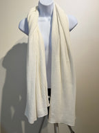 SOFT WAFFEL KNIT SCARF SHAWL - Consigned with VARDO Vintage & Valuables vvvardo.ca
