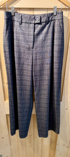 REITMANS WIDE-LEG HIGH-RISE PLAID PANTS - Consigned with VARDO Vintage & Valuables vvvardo.ca
