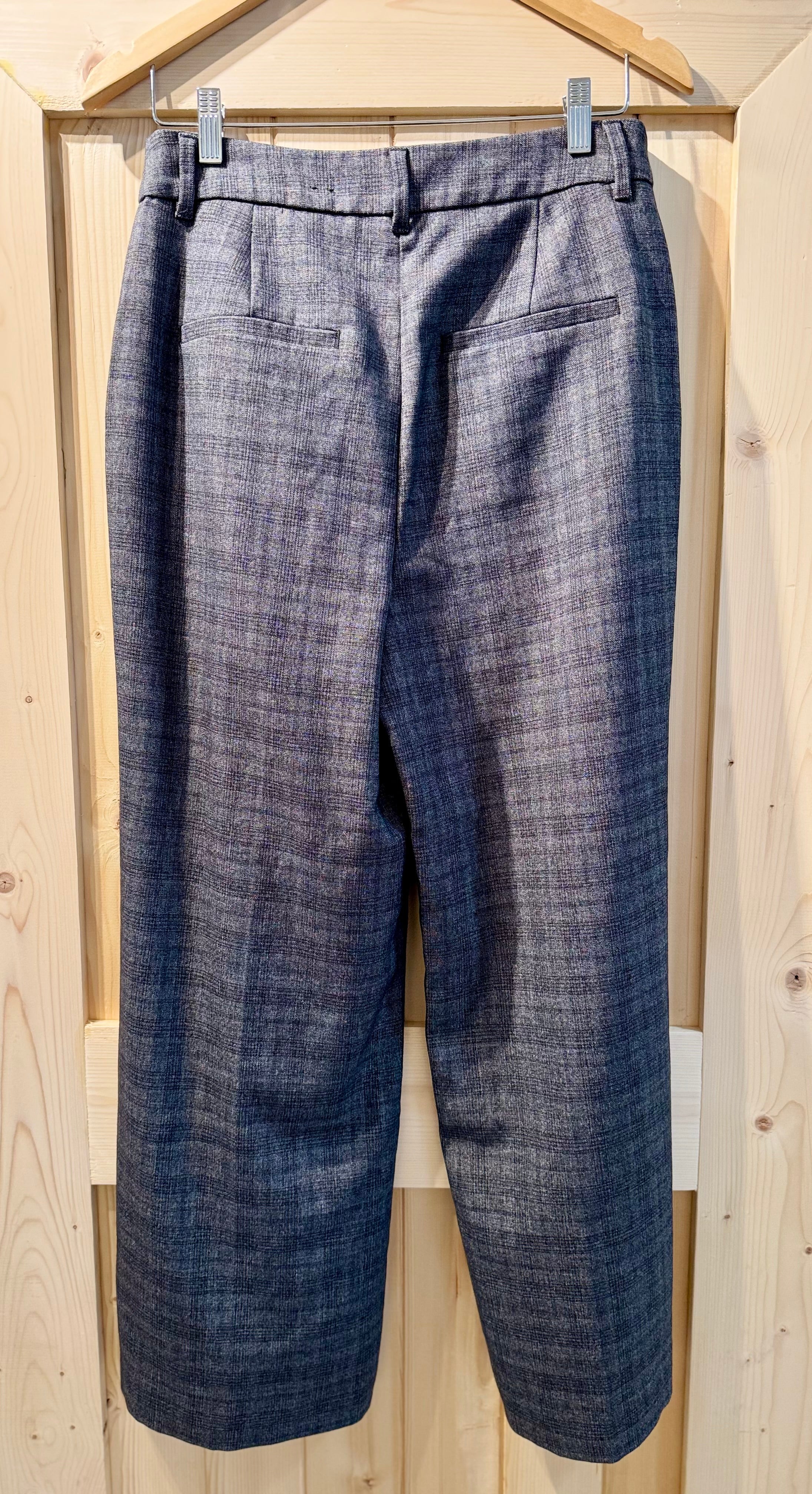 REITMANS WIDE-LEG HIGH-RISE PLAID PANTS - Consigned with VARDO Vintage & Valuables vvvardo.ca