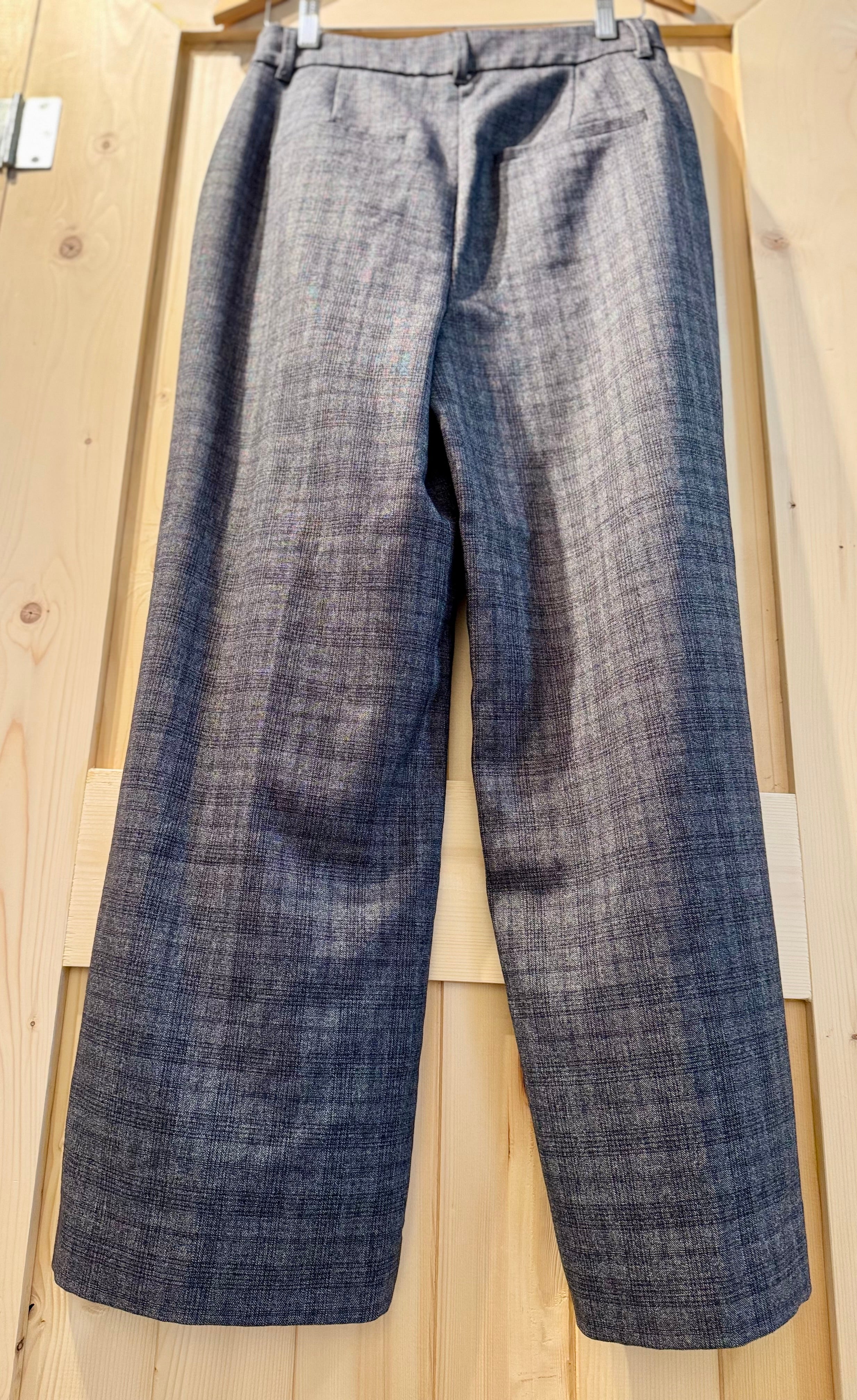 REITMANS WIDE-LEG HIGH-RISE PLAID PANTS - Consigned with VARDO Vintage & Valuables vvvardo.ca