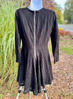 H&M LOG SLEEVE SHIER LACE LINED FLARE SKATER DRESS - Consigned with VARDO Vintage & Valuables vvvardo.ca