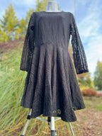 H&M LOG SLEEVE SHIER LACE LINED FLARE SKATER DRESS - Consigned with VARDO Vintage & Valuables vvvardo.ca