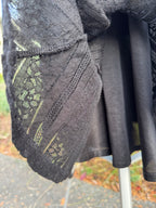 H&M LOG SLEEVE SHIER LACE LINED FLARE SKATER DRESS - Consigned with VARDO Vintage & Valuables vvvardo.ca