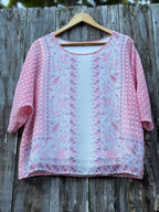 SOYA COCEPT Patterned Shier Blouse with attached Camisole - Consigned with VARDO Vintage & Valuables vvvardo.ca