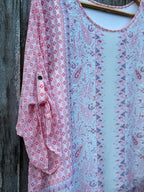 SOYA COCEPT Patterned Shier Blouse with attached Camisole - Consigned with VARDO Vintage & Valuables vvvardo.ca