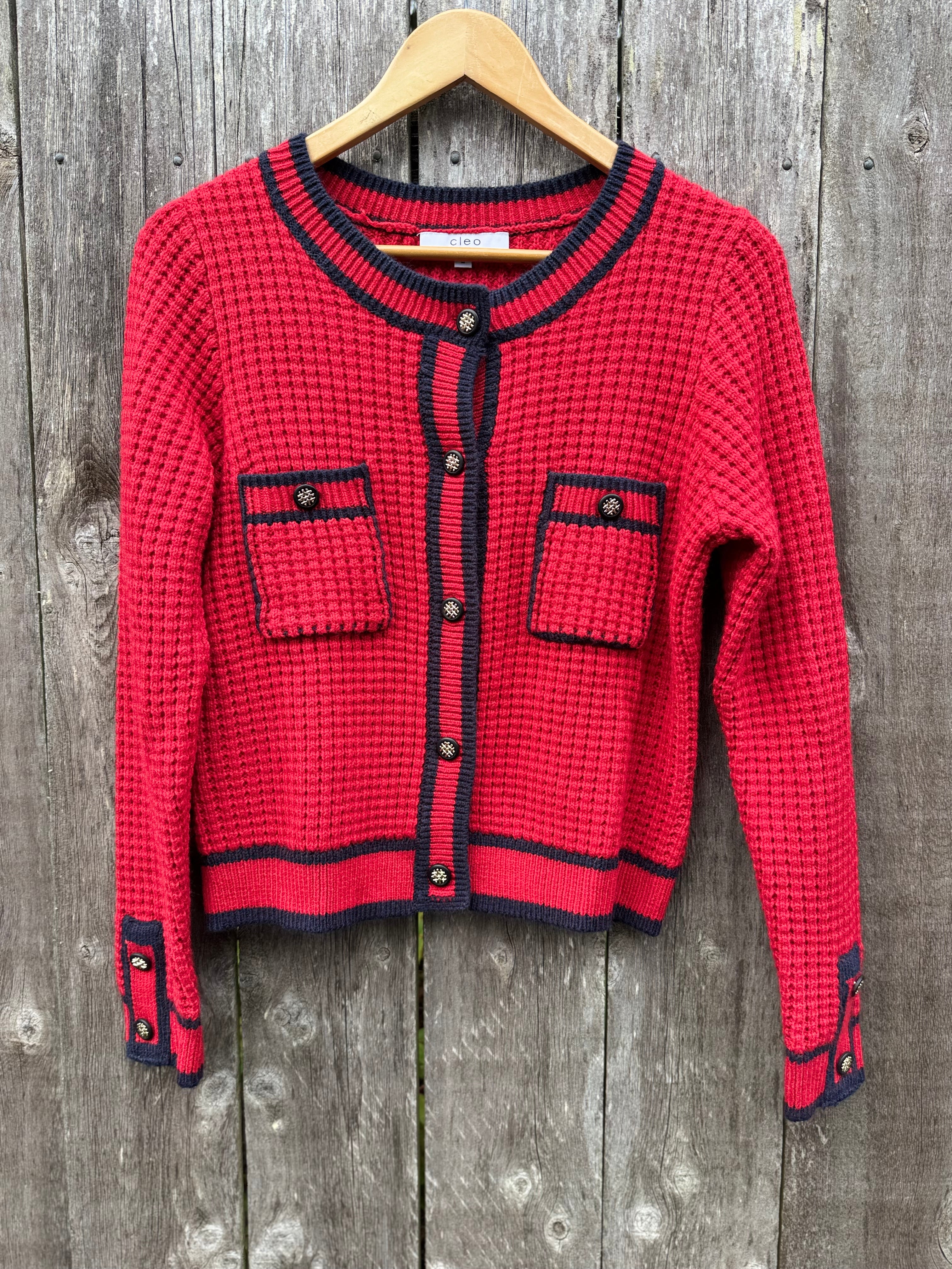 CLEO CARDIGAN SWEATER- Consigned with VARDO Vintage & Valuables vvvardo.ca