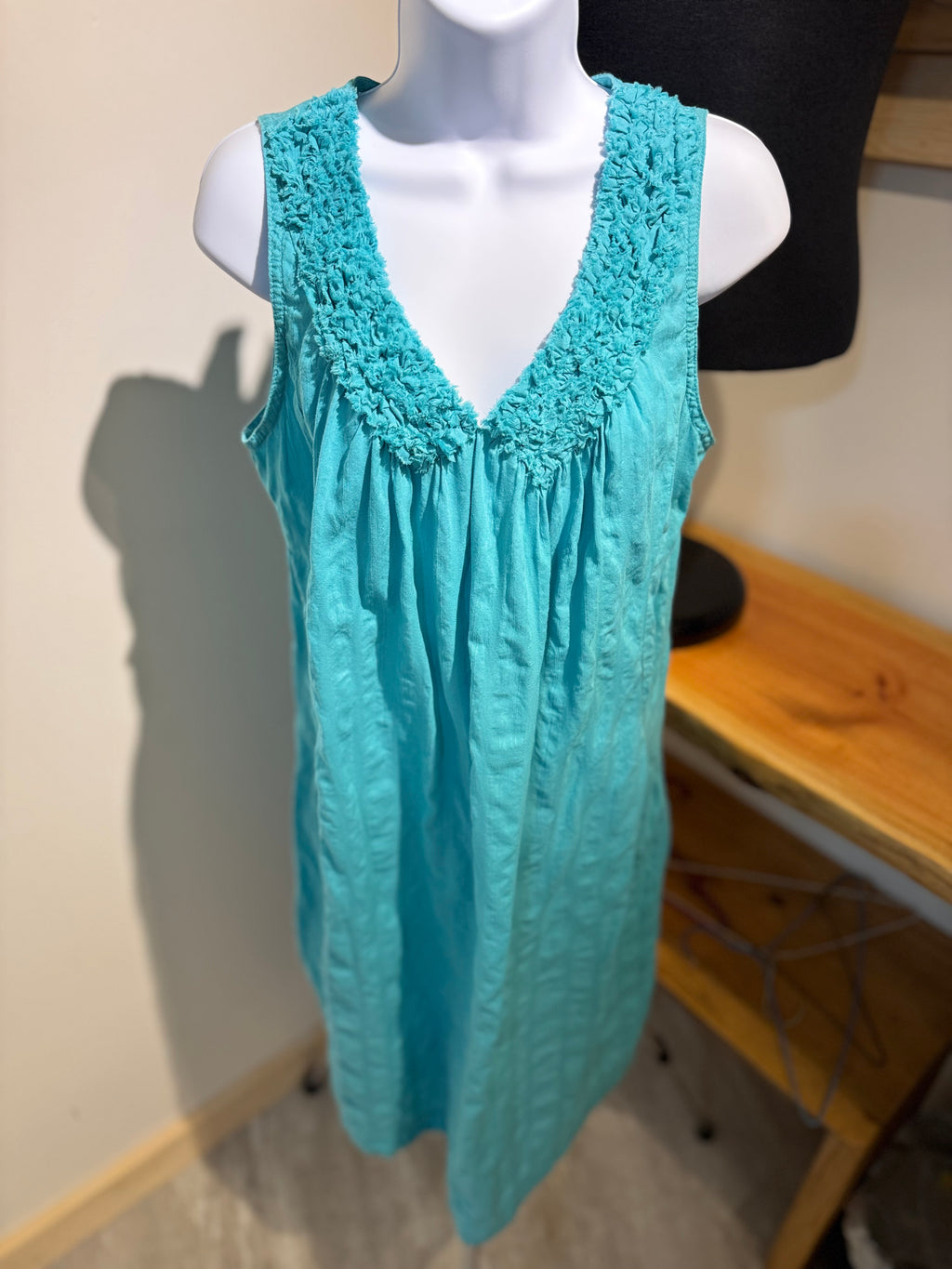 SANDWICH COTTON DRESS- Consigned with VARDO Vintage & Valuables vvvardo.ca