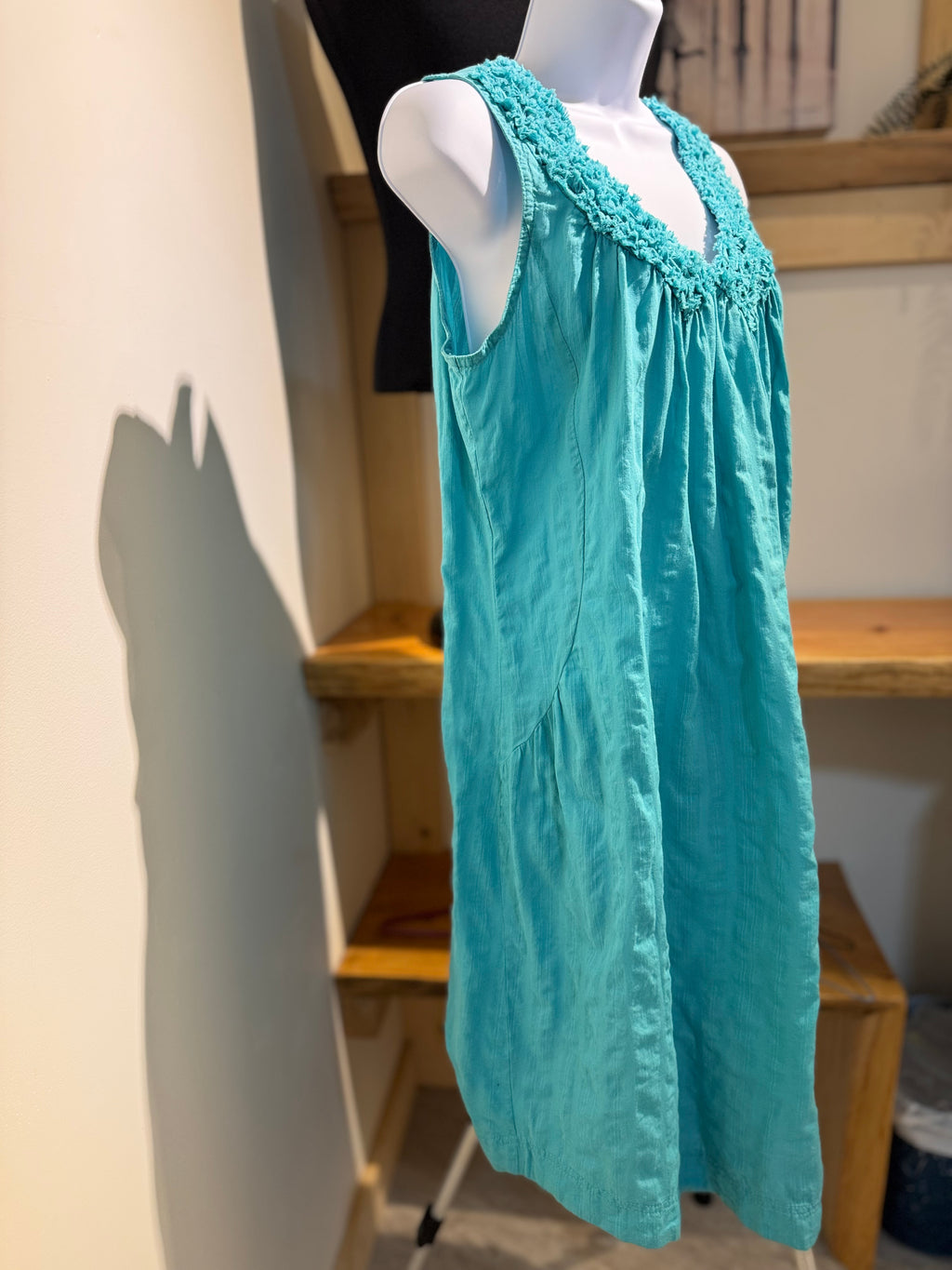 SANDWICH COTTON DRESS- Consigned with VARDO Vintage & Valuables vvvardo.ca