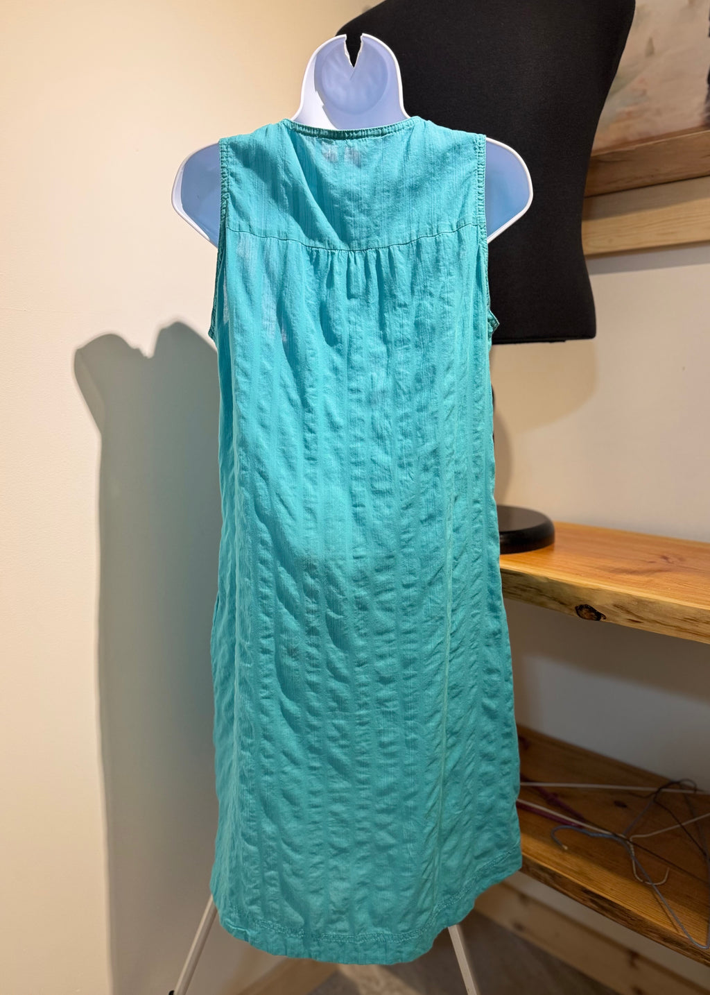 SANDWICH COTTON DRESS- Consigned with VARDO Vintage & Valuables vvvardo.ca