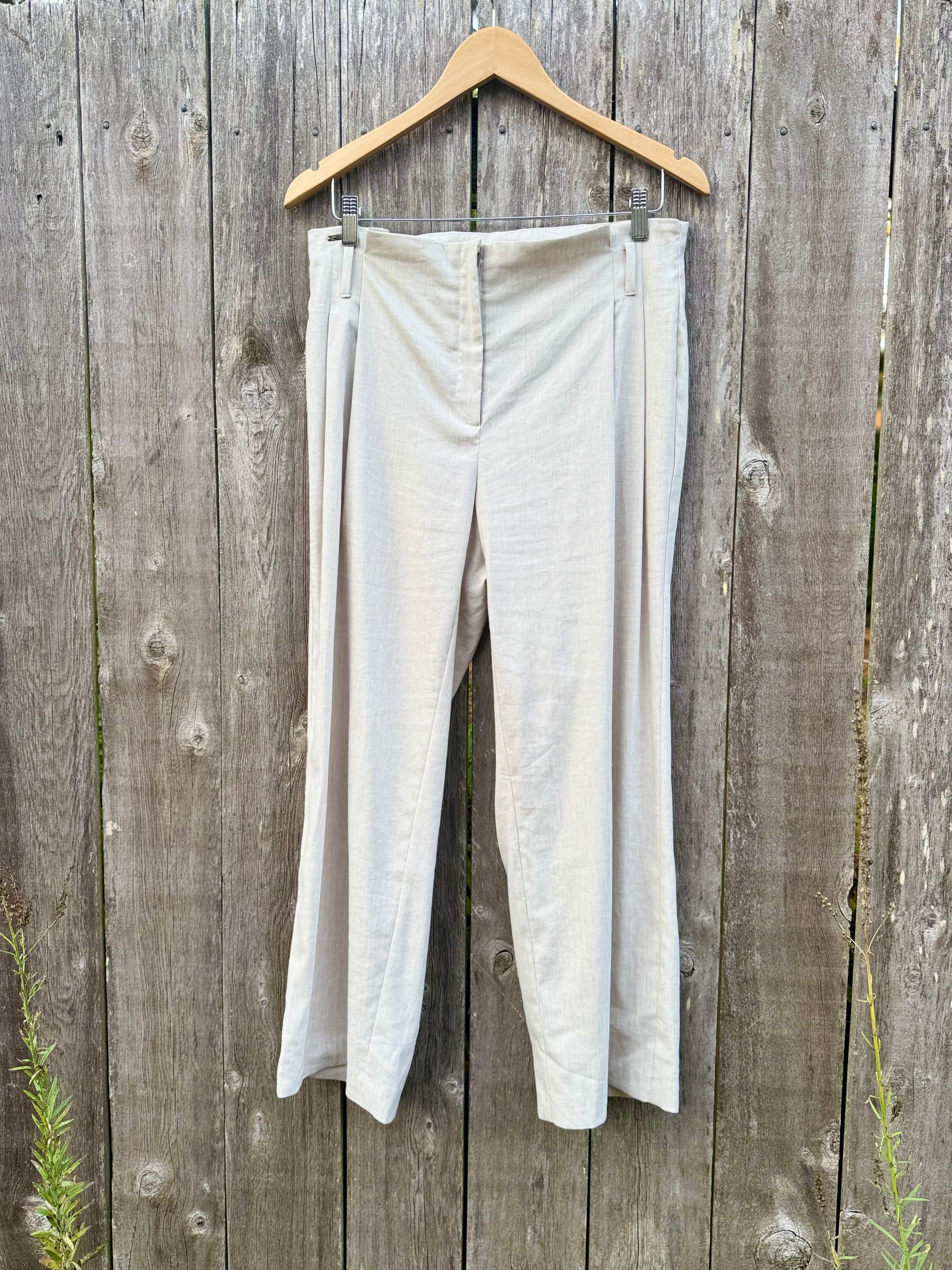 MADE IN CANADA, LISETTE-L MONTREAL LINEN PANTS- Consigned with VARDO Vintage & Valuables vvvardo.ca