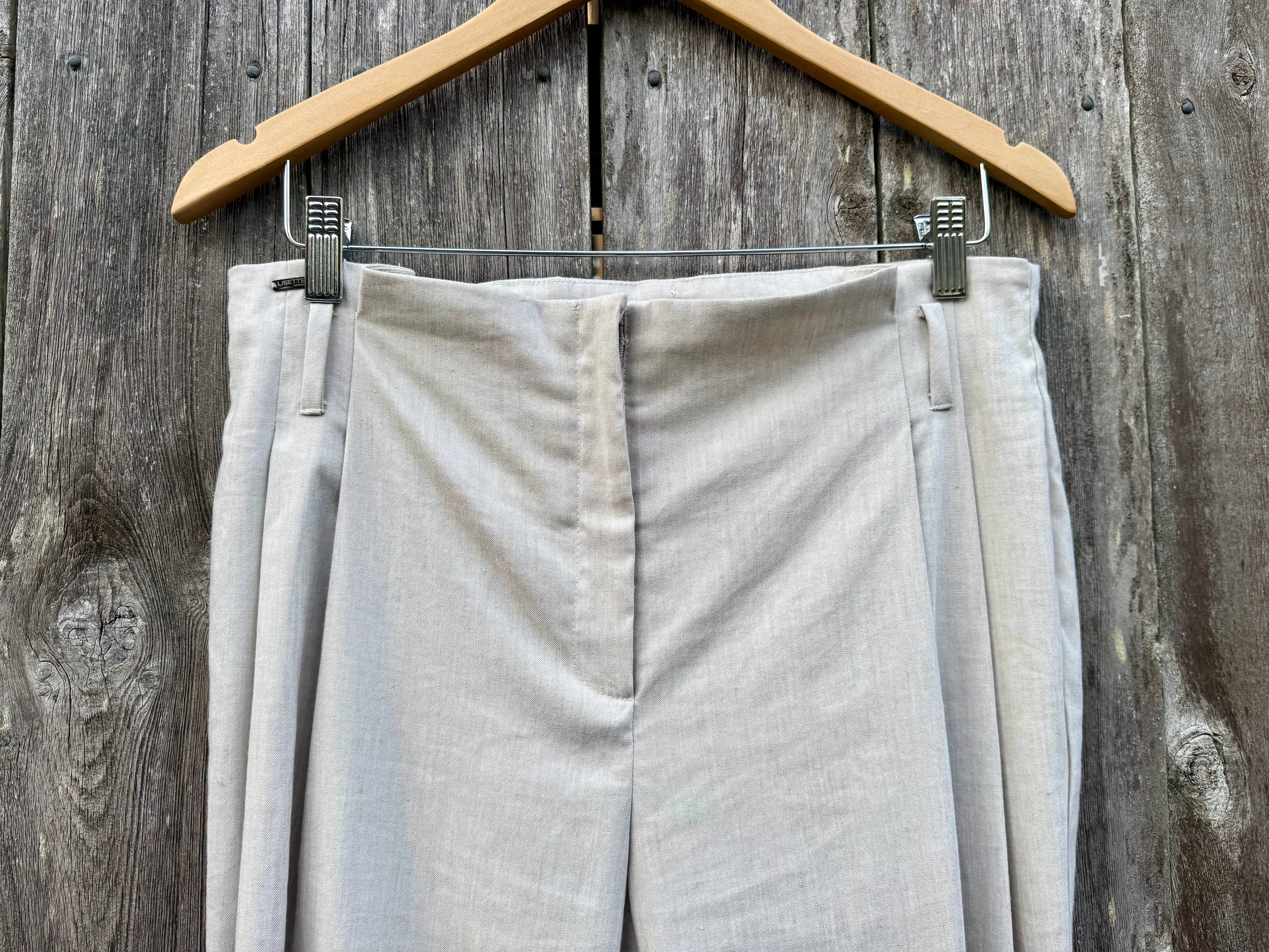 MADE IN CANADA, LISETTE-L MONTREAL LINEN PANTS- Consigned with VARDO Vintage & Valuables vvvardo.ca