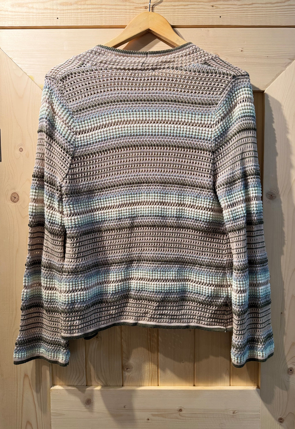 89th + MADISON UNIQUE KNIT OPEN CARDIGAN- Consigned with VARDO Vintage & Valuables vvvardo.ca