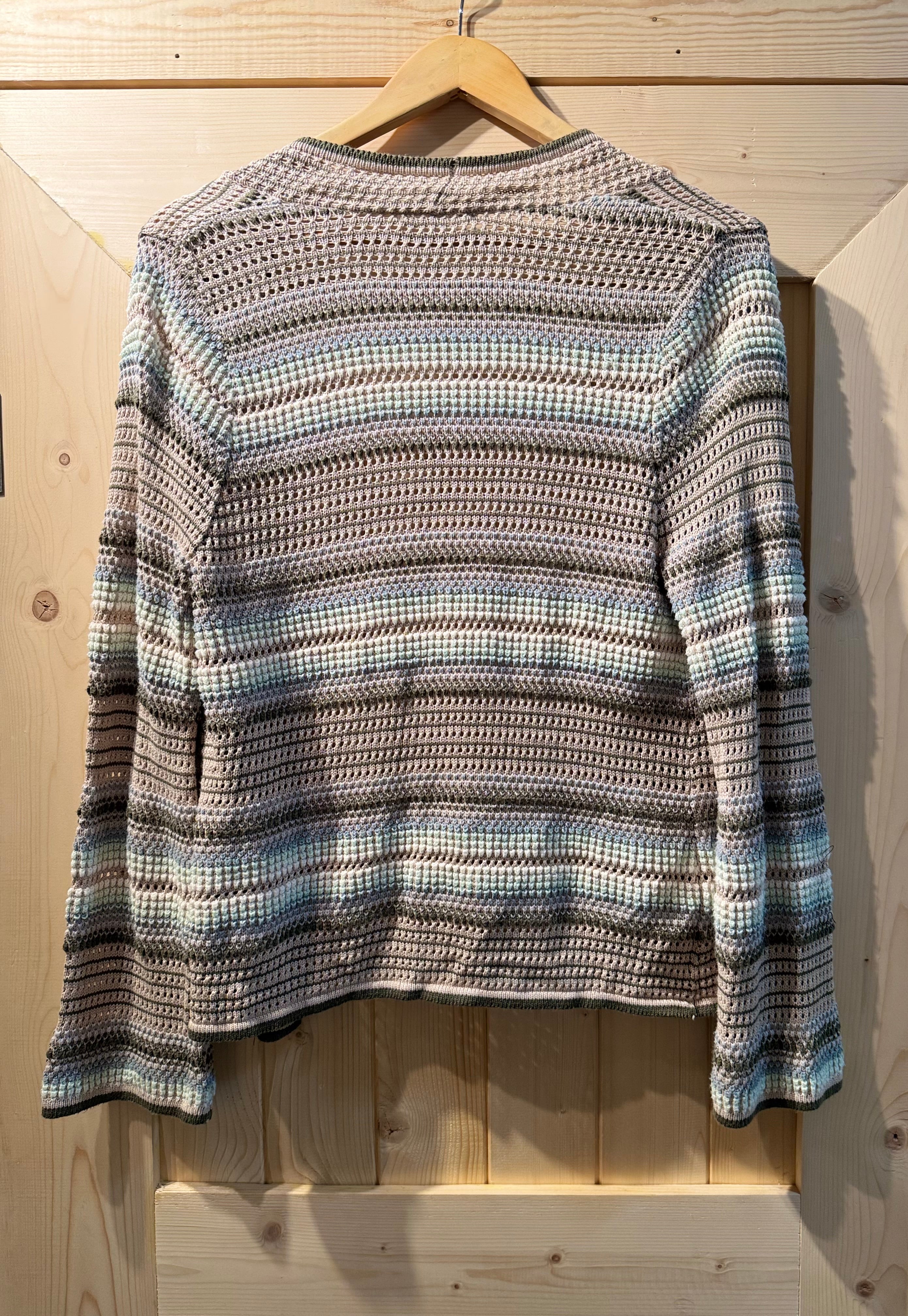 89th + MADISON UNIQUE KNIT OPEN CARDIGAN- Consigned with VARDO Vintage & Valuables vvvardo.ca