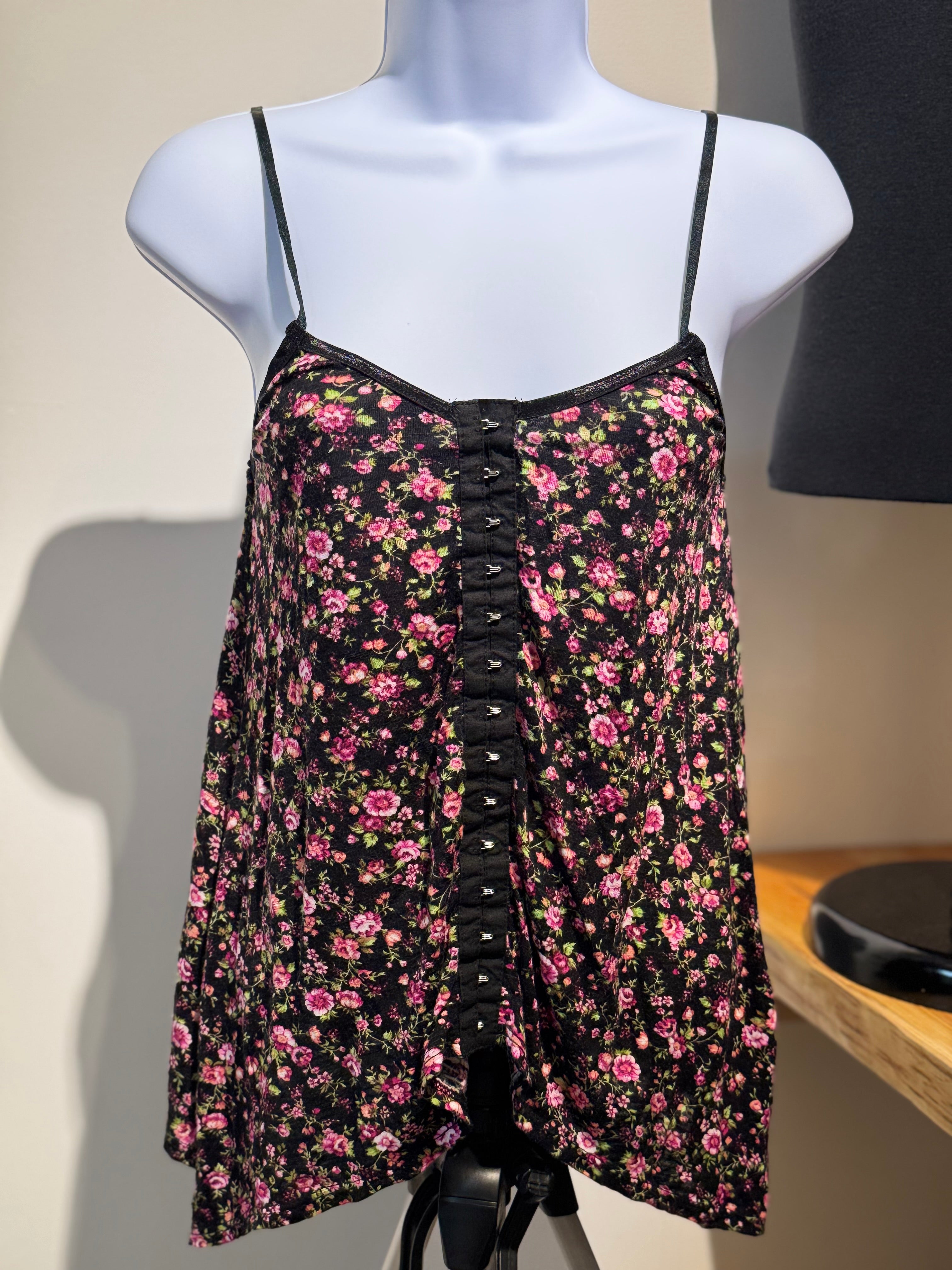 UK2LA Rayon spaghetti strap top- Consigned with VARDO Vintage & Valuables vvvardo.ca