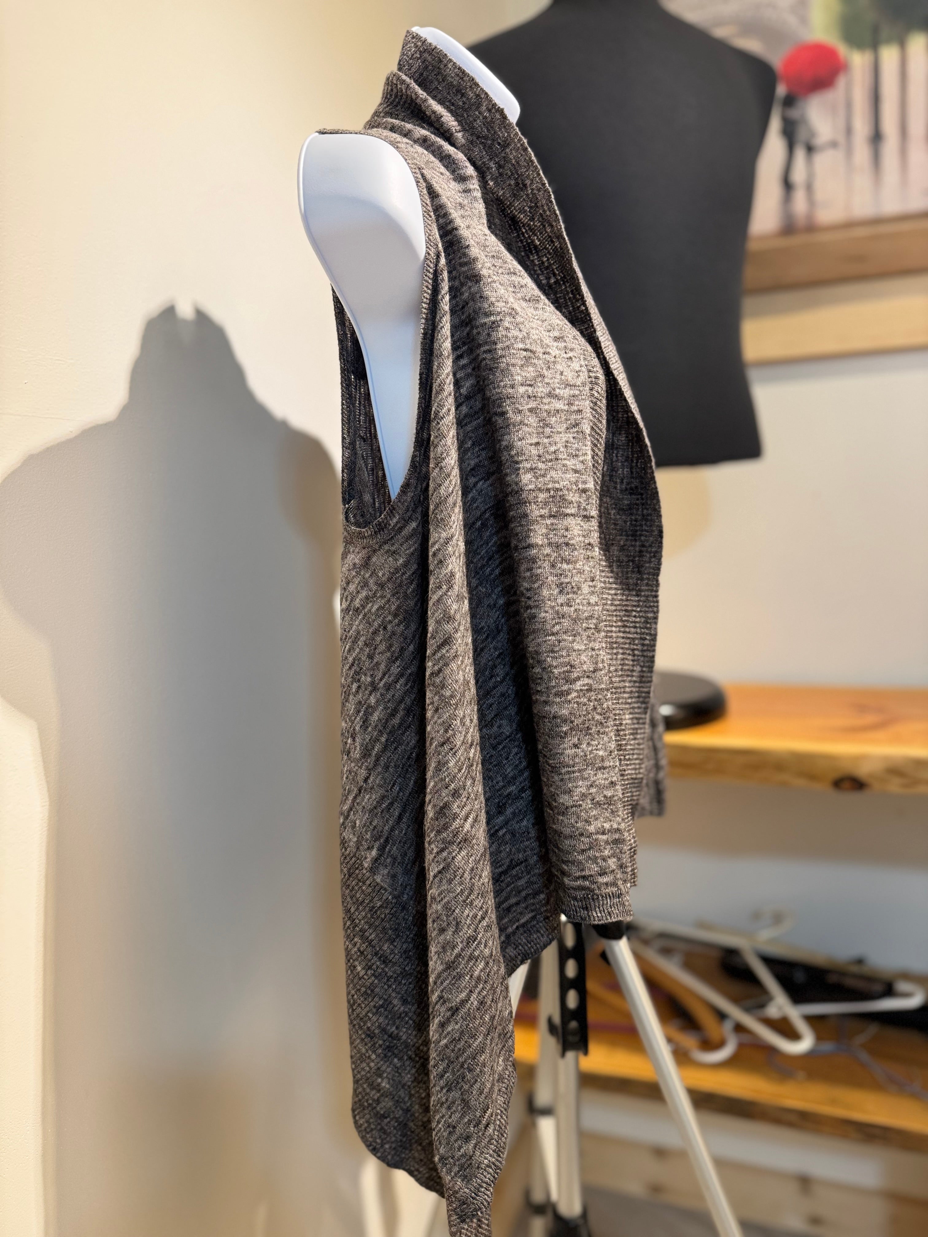 GAP Alpaca Wool Waterfall Sweater Vest- Consigned with VARDO Vintage & Valuables vvvardo.ca