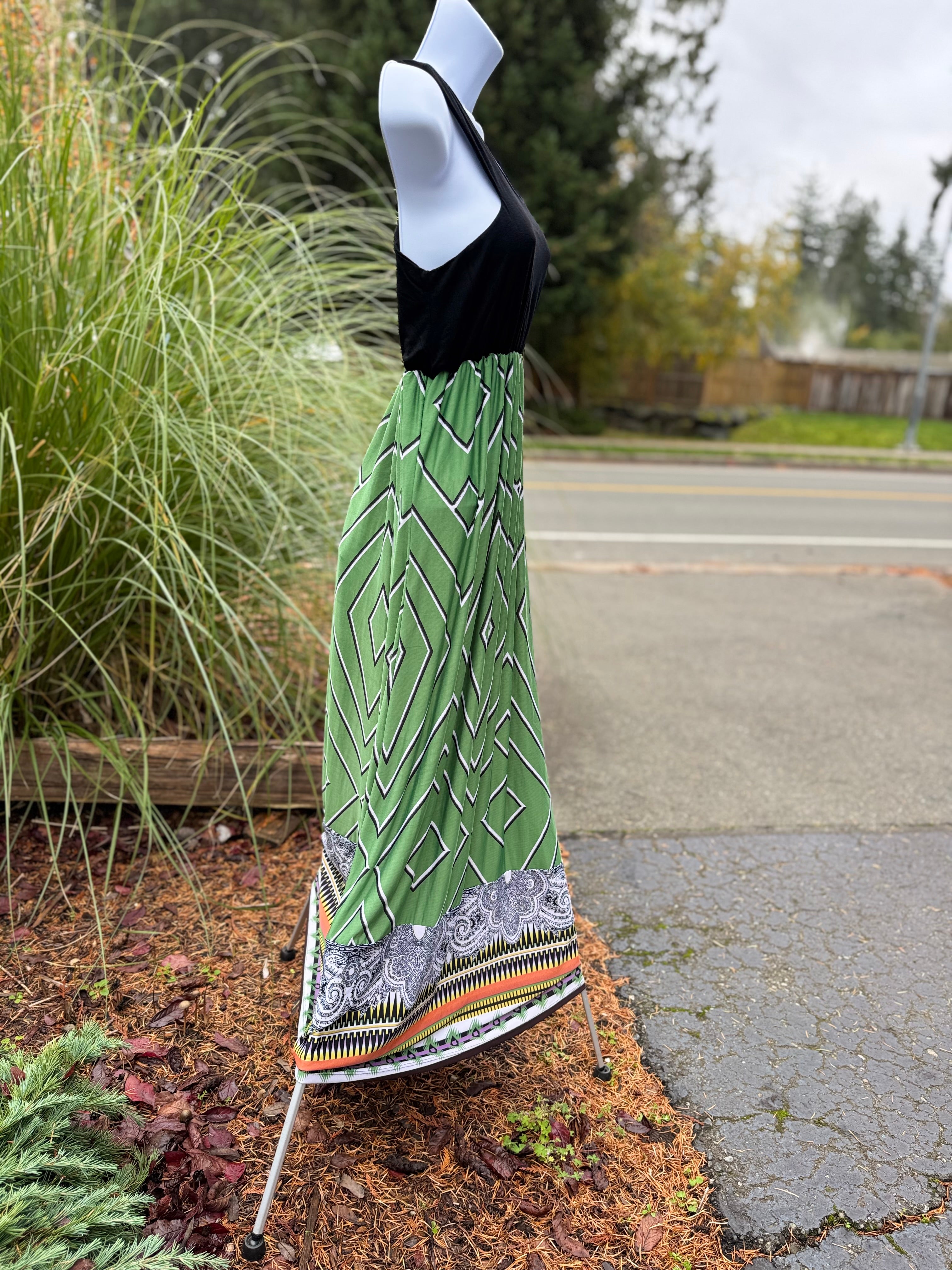 CHAI MAXI DRESS- Consigned with VARDO Vintage & Valuables vvvardo.ca