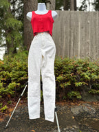 SWS CALI ultra high rise skinny white jeans - Consigned with VARDO Vintage & Valuables vvvardo.ca