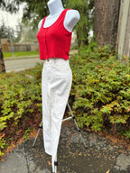 SWS CALI ultra high rise skinny white jeans - Consigned with VARDO Vintage & Valuables vvvardo.ca