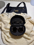 RETRO OVERSIZED SUNGLASSES - Consigned with VARDO Vintage & Valuables vvvardo.ca
