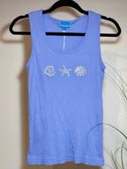 SEA SALT RIBBED TANK TOP - Consigned with VARDO Vintage & Valuables vvvardo.ca