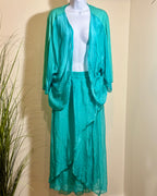 M MADE IN ITALY SILK/VISCOSE SET - Consigned with VARDO Vintage & Valuables vvvardo.ca