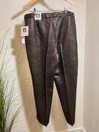 ANNE KLEIN GOLD & BLACK coloured DRESS PANTS- Consigned with VARDO Vintage & Valuables vvvardo.ca