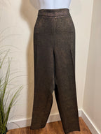 ANNE KLEIN GOLD & BLACK coloured DRESS PANTS- Consigned with VARDO Vintage & Valuables vvvardo.ca